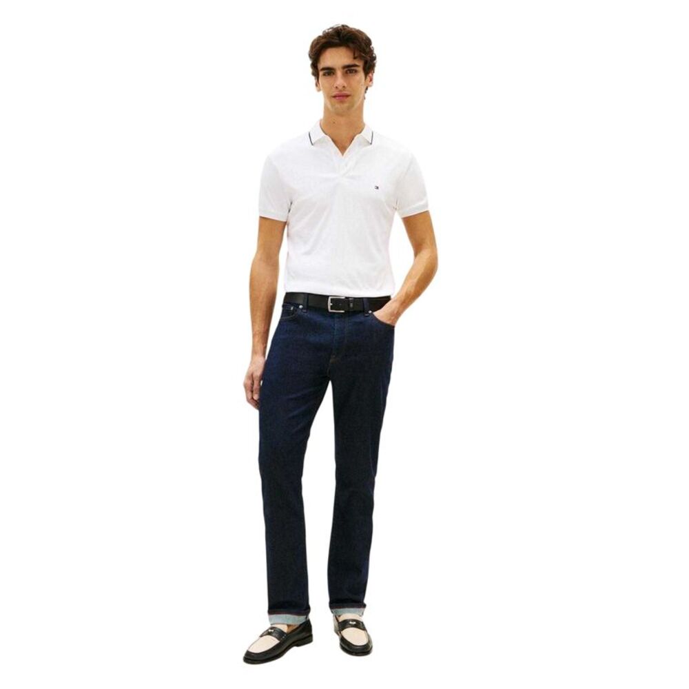 Tommy Hilfiger Mens Pique Polo Shirt / White - Picture 3 of 3